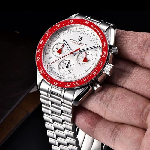 Chronograph Herren Pagani Design Quarz Armbanduhr wasserdicht 10 bar - Bild 4 von 7