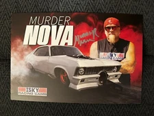Murder Nova Signed Street Outlaws Promo Card 2024 PRI Show Shawn Ellington Isky