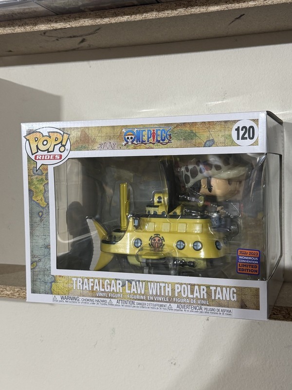Funko Pop! One Piece Trafalgar Law with Polar Tang #120 Wonder Con!