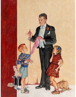 Monte Crews der Magier 1939 Vintage Kunstdruck Poster Wanddeko Deko Centerpi