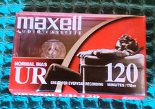 Sealed Maxell UR120 120 Minutes Audio Cassette Tape New normal bias recording EQ