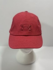 NWT Under Armour Hat Heather Red UA Free Fit Strapback Baseball Cap OSFA Women  s