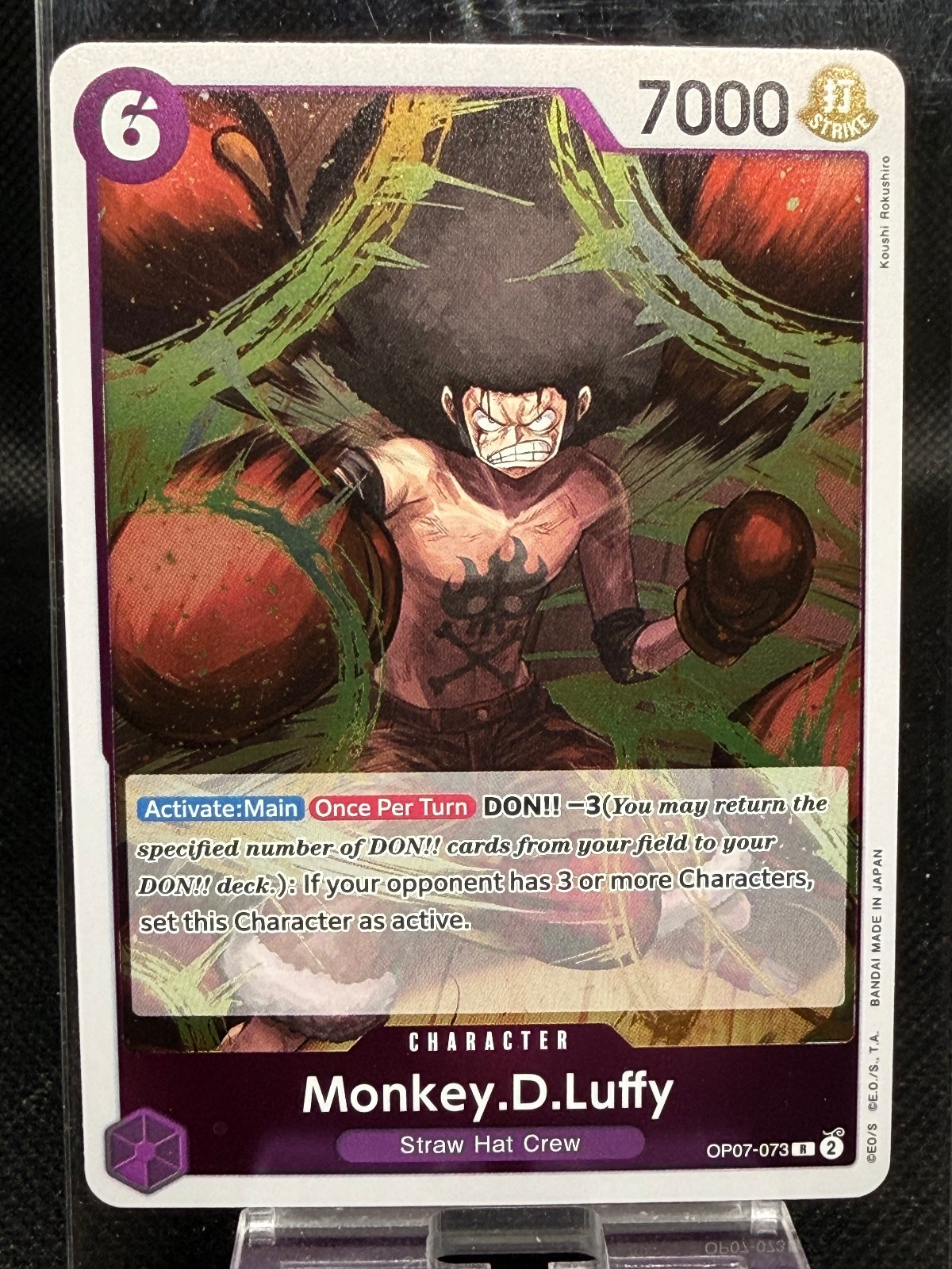 • Monkey.D.Luffy • OP07-073 R 500 Years in the Future Holo One Piece TCG NM