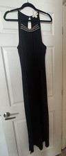 MICHAEL Michael Kors Studded Fringe Maxi Dress Size L 