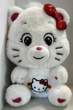 Sanrio x Care Bears Hello Kitty Loves Cheer Bear 10-inch NWOT(B-Y)