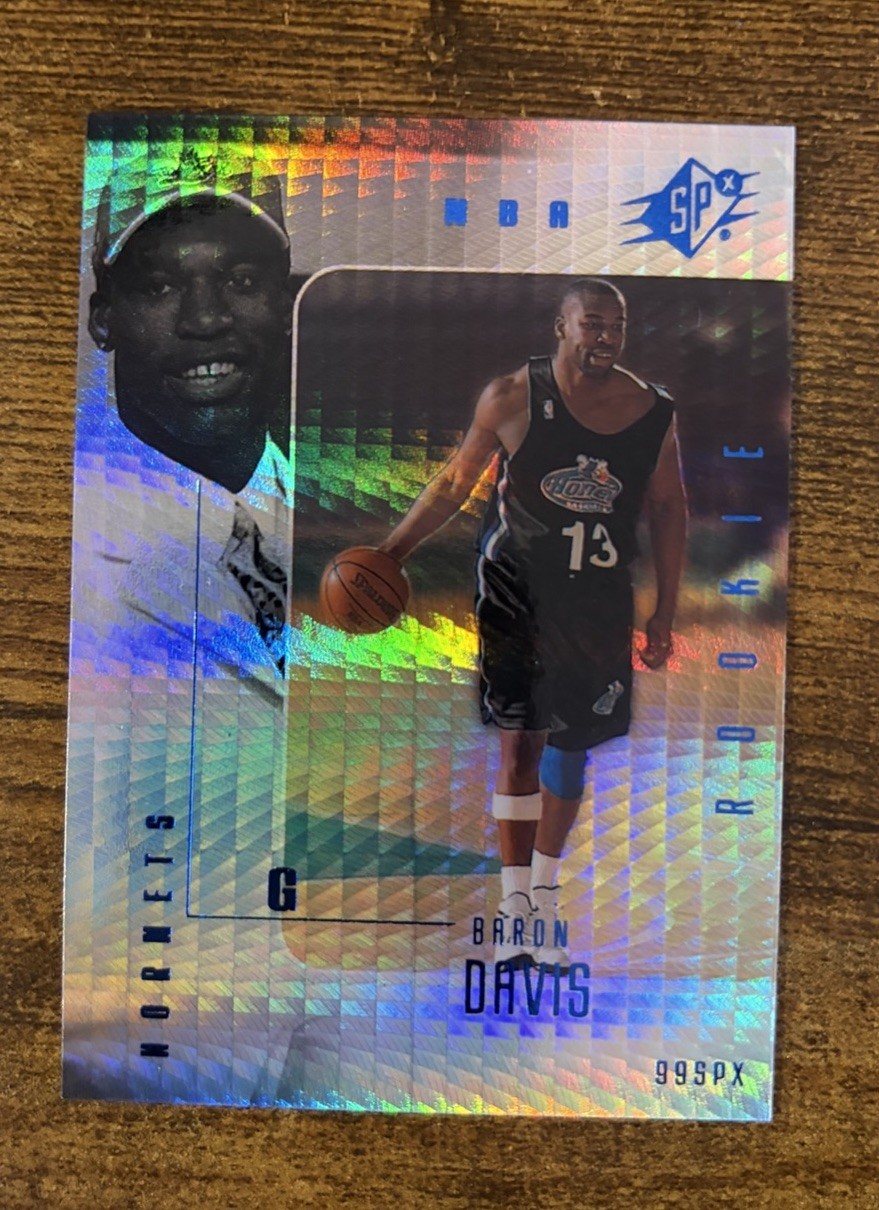 1999-00 SPx Radiance #072/100 Baron Davis #93 Rookie RC