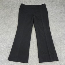 Ann Taylor Pants Womens 8 Black Dress Flat Front Comfort Career Business