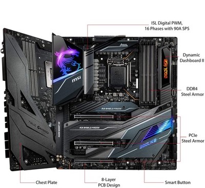 FOR   MEG Z490 GODLIKE Computer Motherboard Support CPU 10900F/10900K @zx