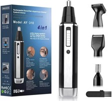 Men Electric Ear Beard Nose Hair Trimmer Eyebrow Mustache Remover Shaver Clipper