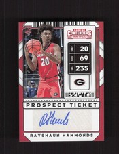 2020 Panini Contenders Draft Picks #110 Rayshaun Hammonds AUTO