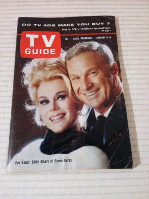 TV Guide Utah Idaho January 8 1966 Batman Debut Adam West Eva Gabor Eddie Albert