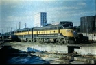 IRK4330:Railroad Train Slide - Chicago & North Western Locomotive #1075-C