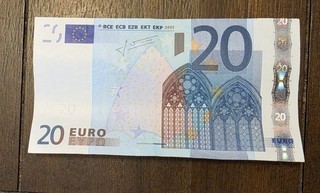20 Euro Bill Banknote Paper Note Money Cash Currency $ Twenty Euros 2002