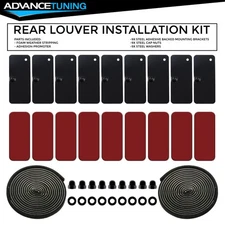 Rear Window Louver Hardware Replacement Double Side 3M Mounting Installation Kit