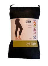 Joyspun Footless 7/8 Black Crackle Weekend Tight Women’s Plus XXXL 60 Denier