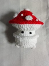 Cutest Little Mushroom Crochet Toy -Fly Agaric Mushroom red and white 