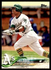 2018 Topps Khris Davis Oakland Athletics #325