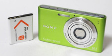 Sony Cyber Shot DSC-W320 Green Digital Camera 14.1MP 4x Optical Zoom Japanese