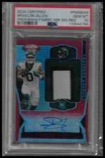 2024 Panini Certified Braelon Allen Freshman Fabric Mirror Signatures Red #/199