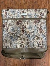 Vintage Jordache Floral Tapestry Garment Hanging Travel Luggage Bag 49  x 22  
