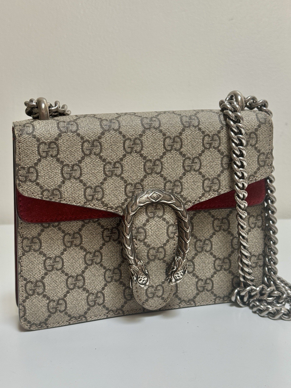Gucci GG Supreme Dionysus Mini Shoulder Bag in Signature Canvas