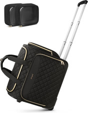 Rolling Sewing Machine Case with Wheels  Pockets - Fits Singer, Brother, Janome