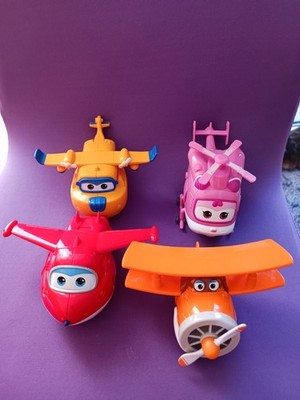 Super Wings Transformers Jett, Dizzy, Donnie, Albert 