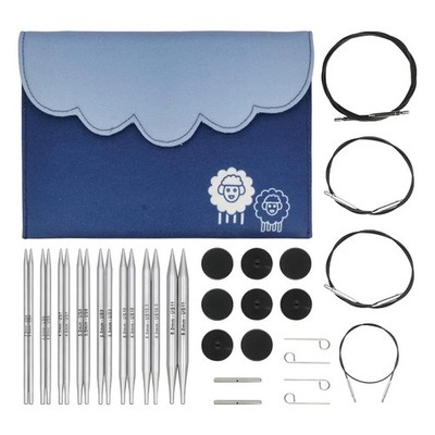 Japan NEW KnitPro Nova Metal Interchangeable Circular Needles Deluxe Set 10616