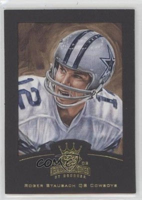 2002 Donruss Gridiron Kings Gold 31/100 Roger Staubach #170 HOF 7v7