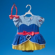 Baby Girls Princess Snow White Romper Halloween Costume Size 6-9 mths