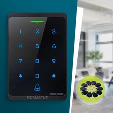 HOMSECUR Waterproof IP66 APP WIFI RFID Keyfob Access Control Touch Keypad