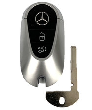 Oem Mercedes Benz Remote Fob Uncut Key Insert - Iyz-ms5 - Matte Black Shp