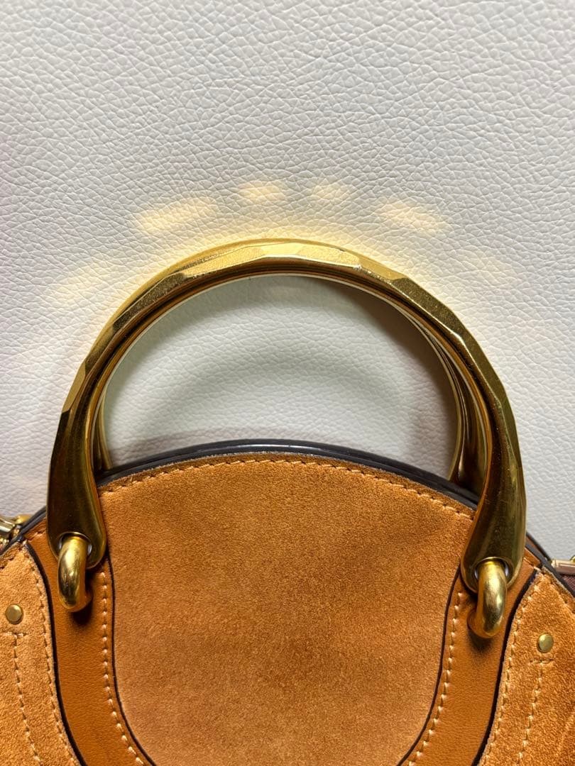 Chloe Brown Suede Pixie Shoulder Bag Authentic Le… - image 4