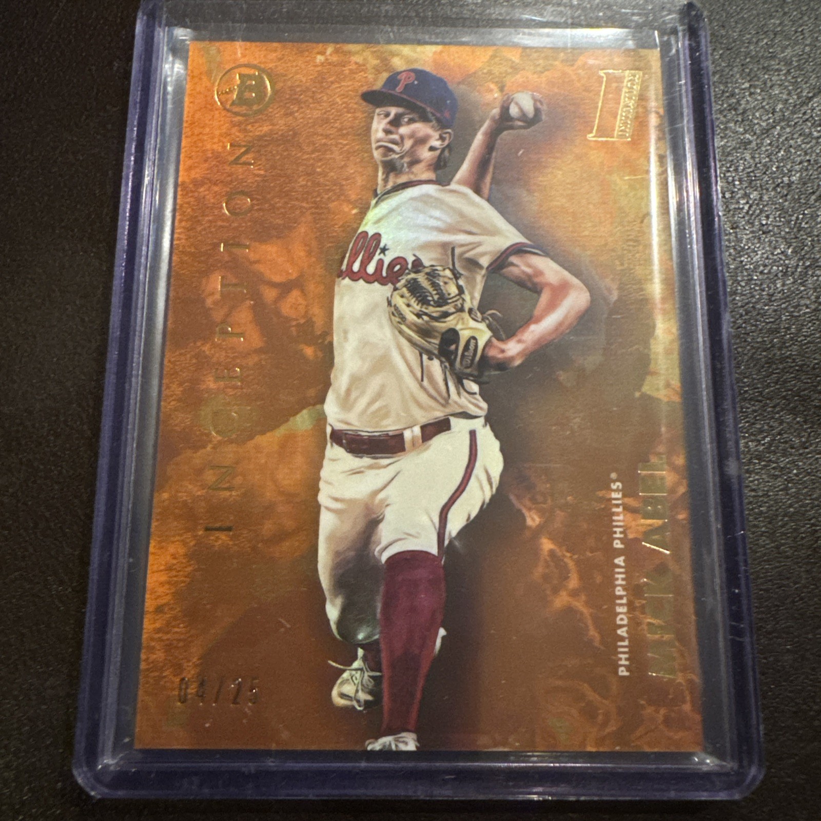 MICK ABEL 2021 Bowman Inception Initiation GOLD Phillies ~ ROOKIE #'d /25 twins