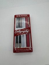 Vintage Sheaffer Calligraphy Set 3 Nibs Writi...