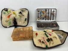 Vintage Fishing Flies And Boxes