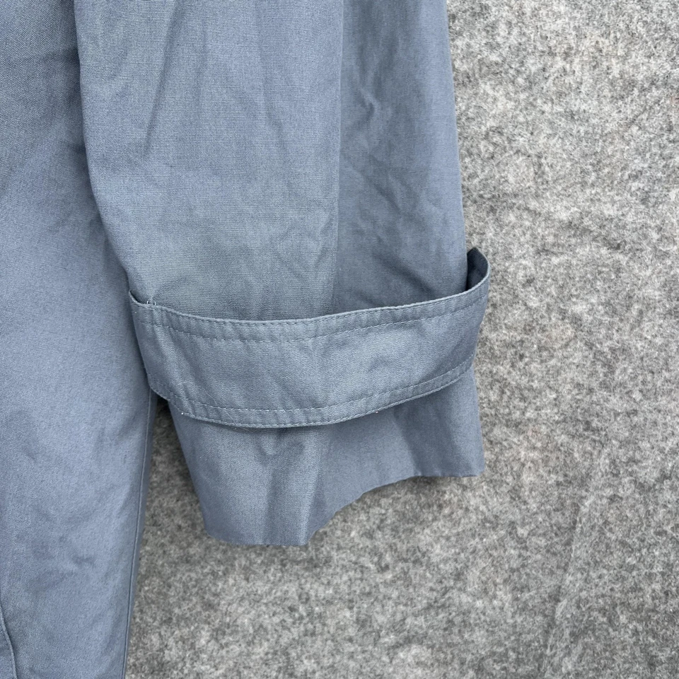 Vintage London Towne Coat Womens 8 Blue Lightweight Button Rain Jacket Lined 90s - Image 3 of 4