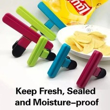 Food Bag Clips 6 Pcs Sturdy Airtight Reusable Clips for Sealing Freezer Bags uk