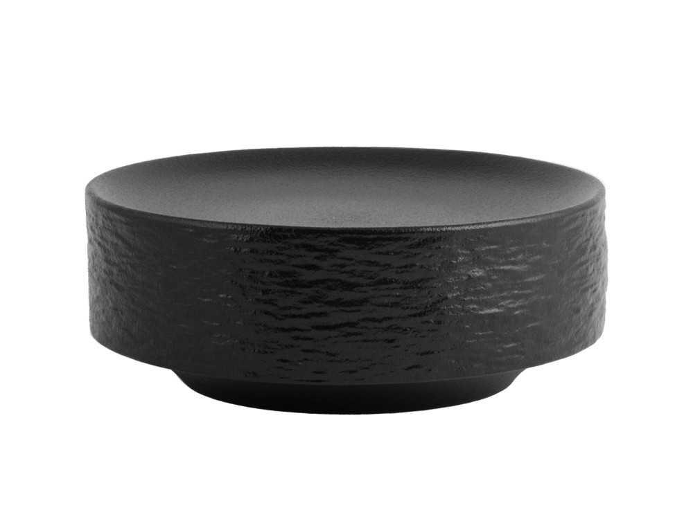 2 Skin low porcelain risers in black 15x6h