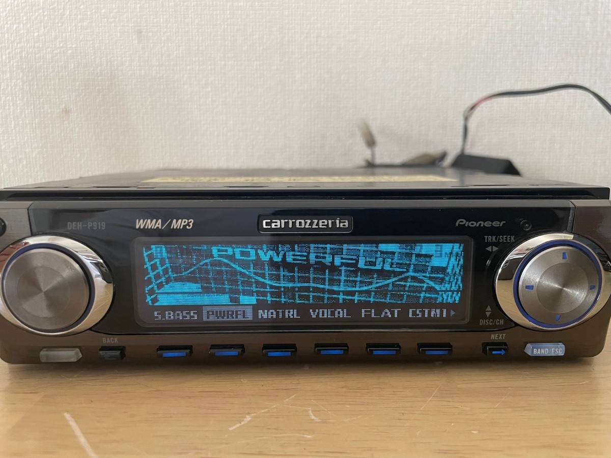 Pioneer Carrozzeria DEH-P919 1Din Car Audio CD Player Concert Hall