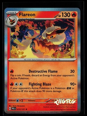 Flareon 013/131 Holo Prismatic Evolutions Pokemon Holo NM Holo