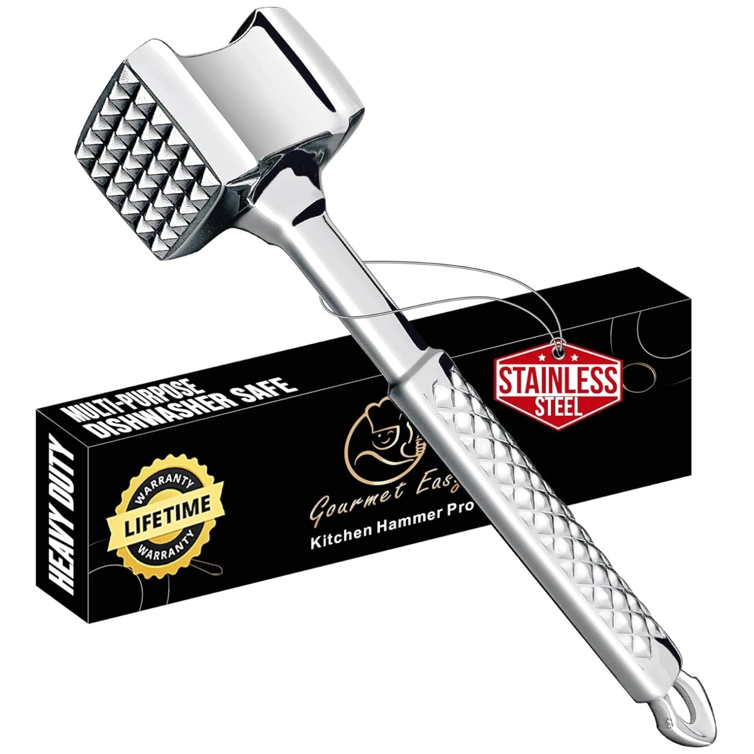 Ergonomic Meat Tenderizer with Non-Slip Grip
Opens in a new window or tab