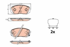 Bremsbelagsatz Vorne für Hyundai i40 I VF CW 15-19