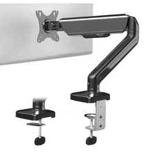 Single Monitor Mechanical Spring Desk Mount Stand, Fits Computer Screens to 32"