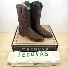 Tecovas Mens Boots The Cartwright 10d Tobacco Bison In Original Box - Nice!