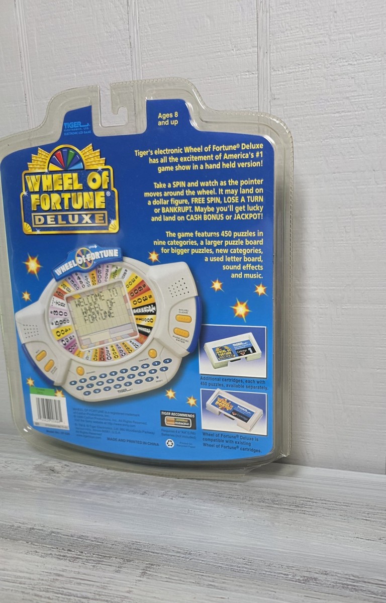 Wheel of Fortune Deluxe Tiger Electronic Handheld Game 1999 for