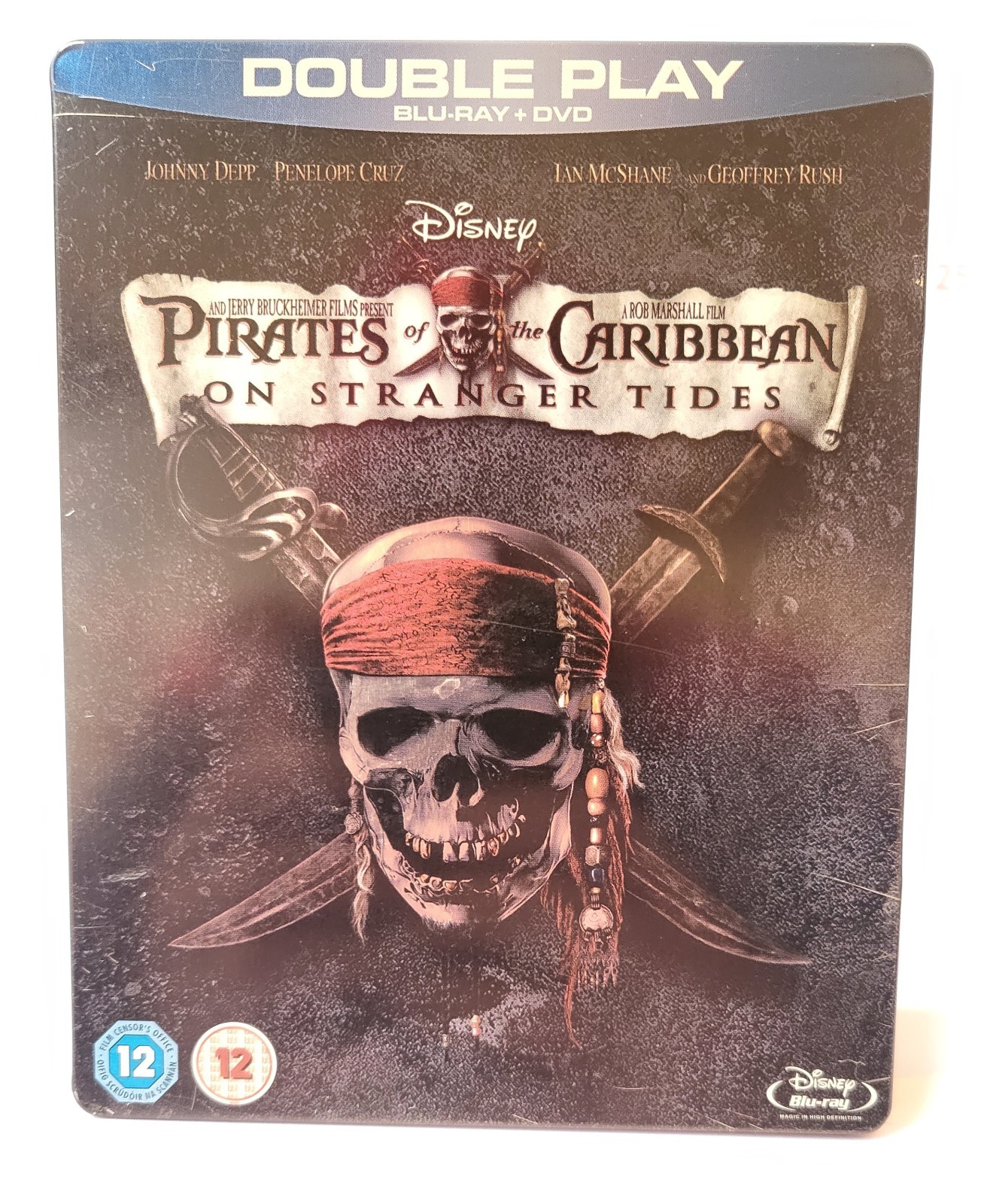 Pirates of the Caribbean On Stranger Tides  Doubleplay Steelbook Blu-ray + DVD