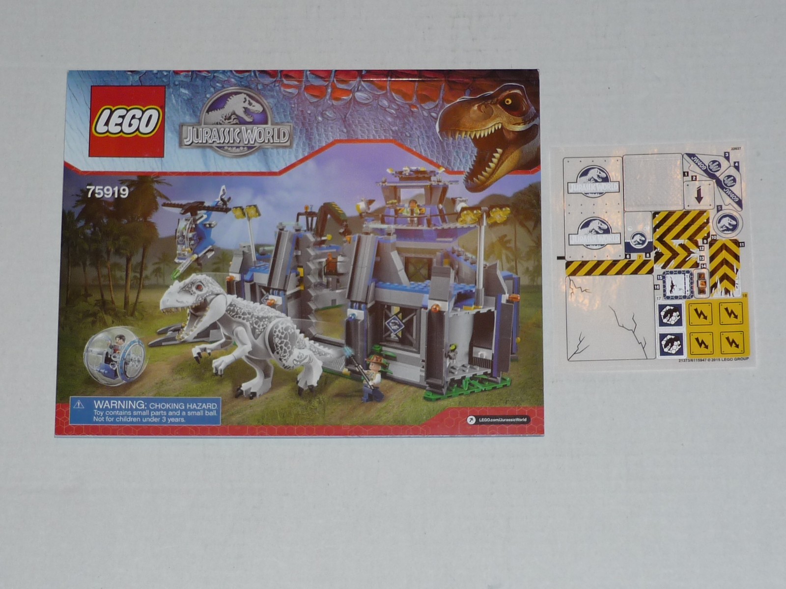NO BRICKS! LEGO 75919 Jurassic World Indominus Rex Breakout