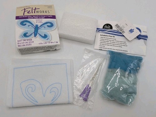 Dimensions Butterly Feltworks Needle Felting Craft Kit, 4'' x 3'' 73444