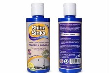 Shiny Sinks Cream Sink Cleaner For Ceramic Stainless Steel Granite Lemon 250ml 22.60 per litre